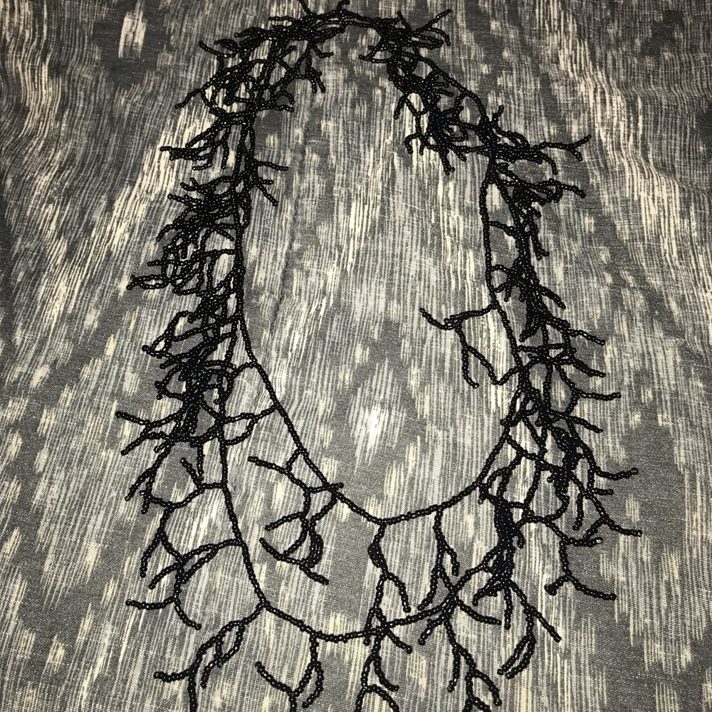 Beautiful Black Beaded Necklace